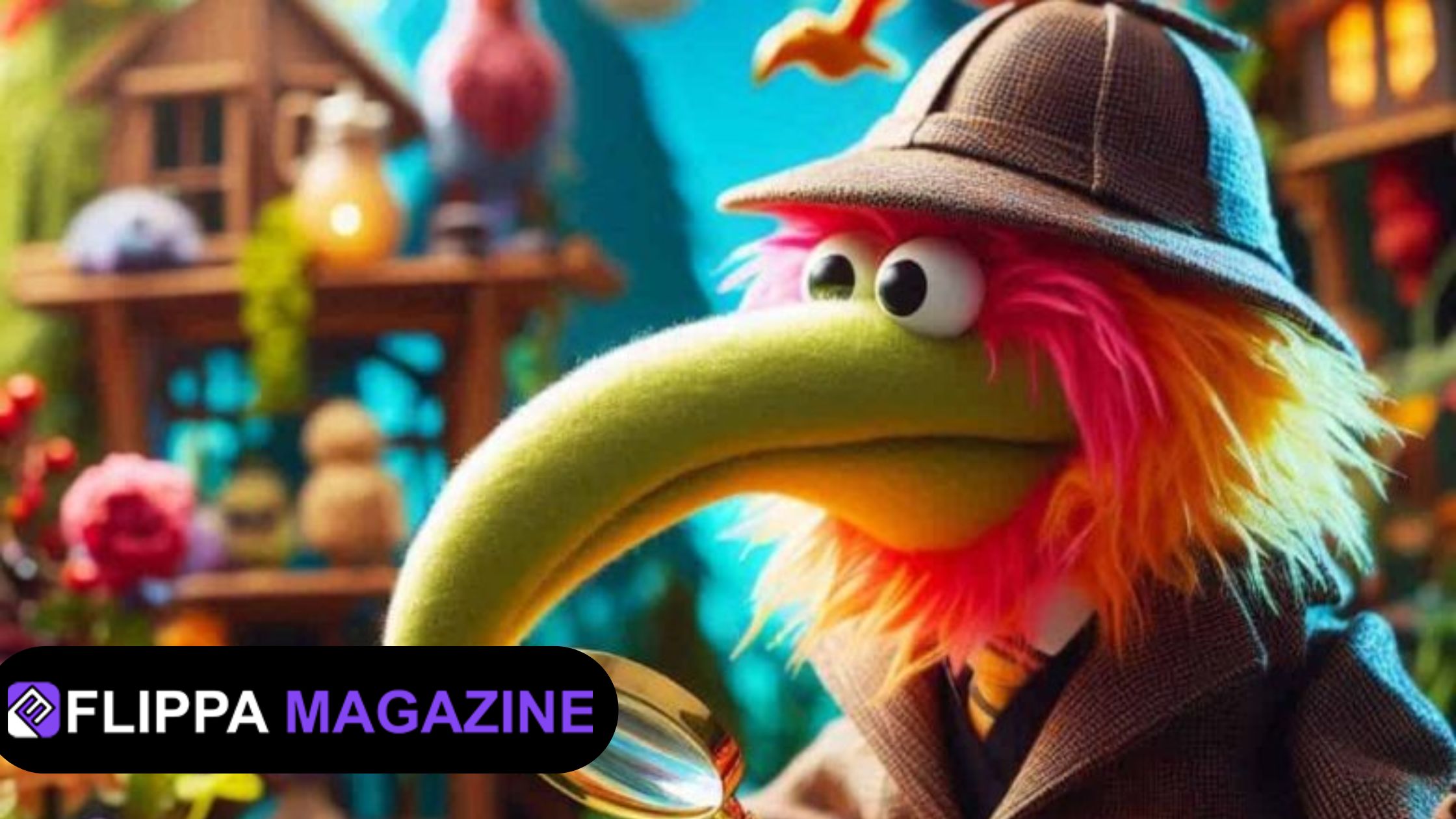 Muppet With Long Hooked Beak