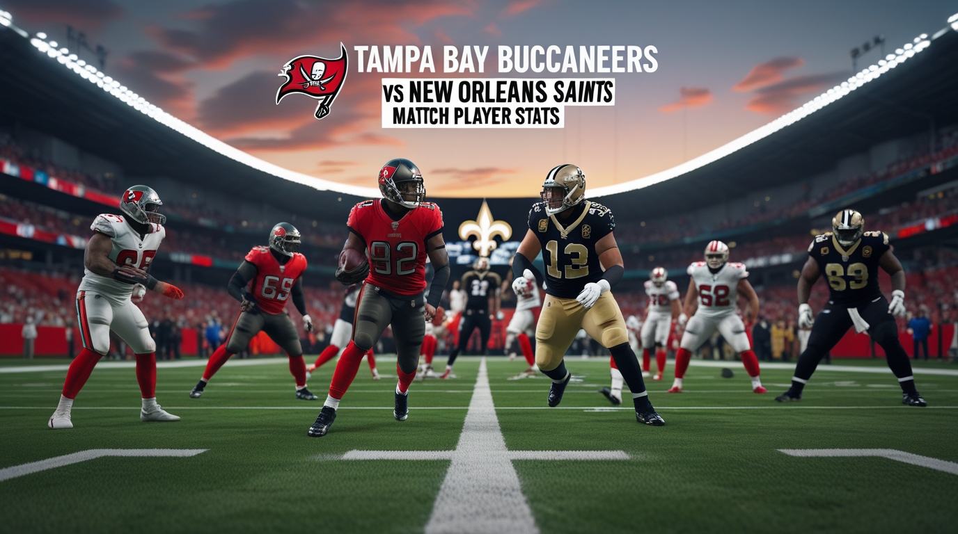 Tampa Bay Buccaneers vs New Orleans Saints Match Player Stats 