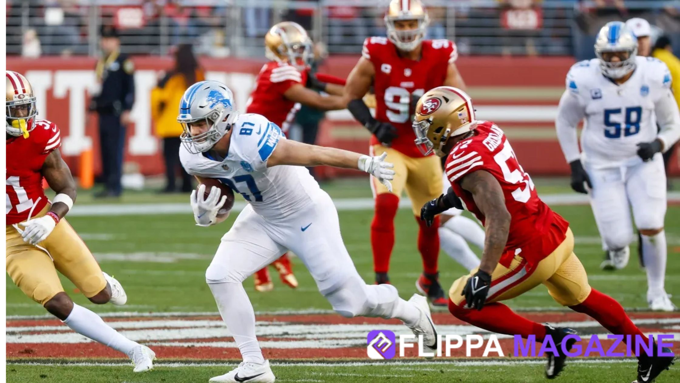 Detroit Lions vs 49ers Match Player Stats